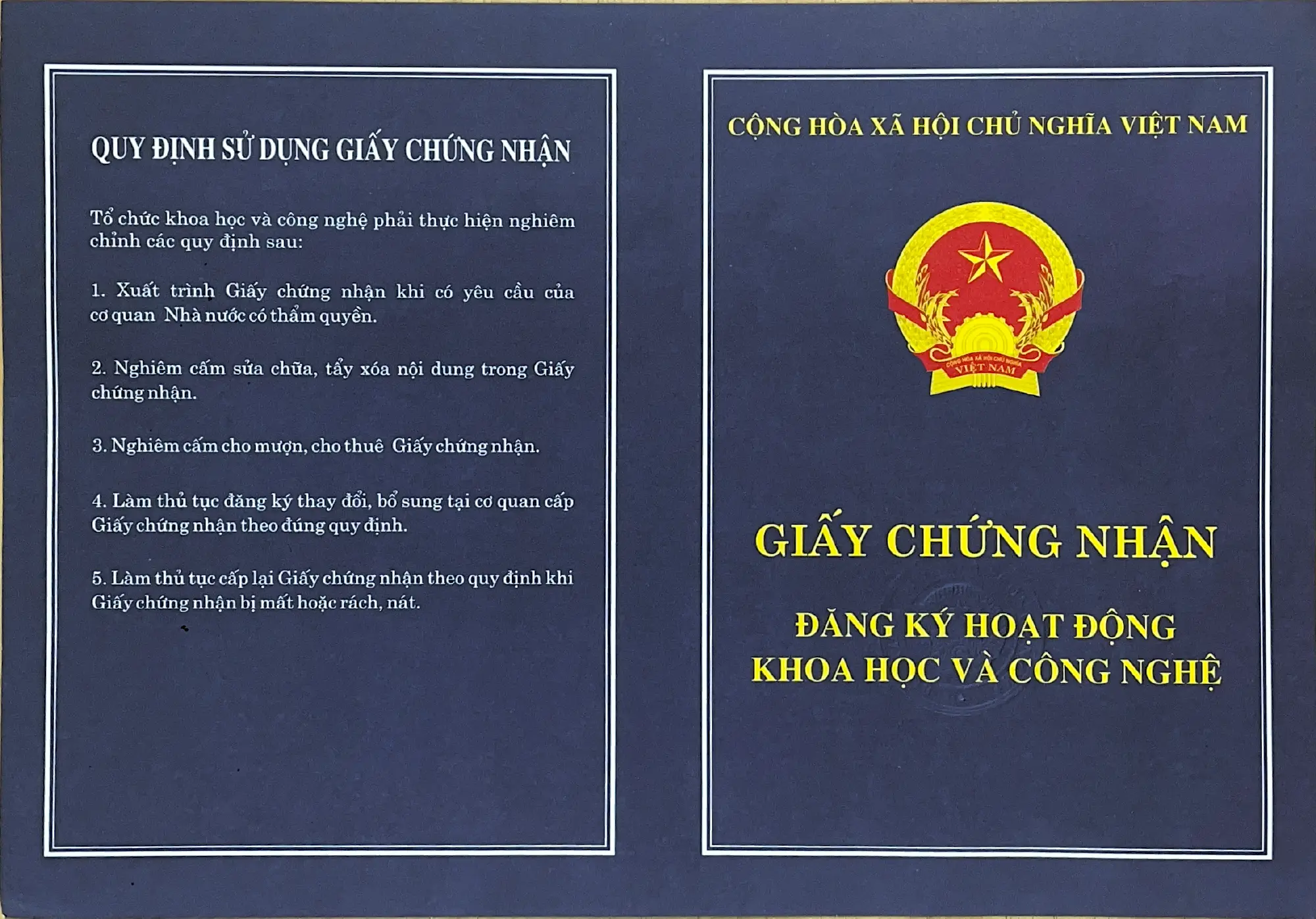 Giấy phép hoạt động và quyết định thành lập Viện ISIEE